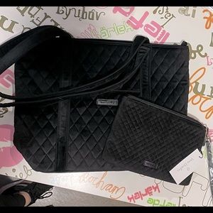 2 New Vera Bradley velvet black bags bundle